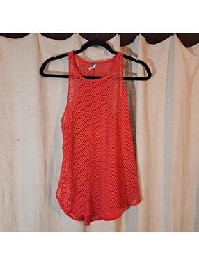 Xersion Women's Medium Red Mesh Tank Top